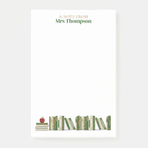 Groene Gouden Appel Boekenplank Gepersonaliseerde  Post-it® Notes