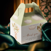 Groene gouden Beren Ballons Favor Box Bedankdoosjes