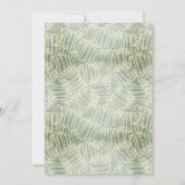 Groene Gouden College Trunk Party Kaart (Achterkant)