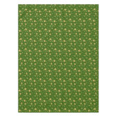 Groene gouden kerststerren Elegant Bright Tafelkleed (Voorkant)