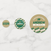 Groene & Gouden Klasse van OM HET EVEN WELK JAAR G Confetti (Achterkanten)