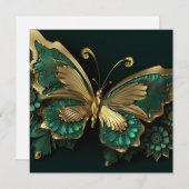 Groene & Gouden Vlinder (Voorkant / Achterkant)