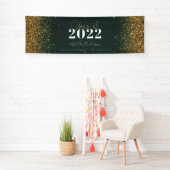 groene goudglitterscriptklasse van afstuderen spandoek (Insitu)