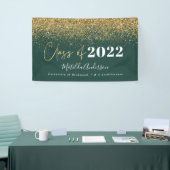 groene goudglitterscriptklasse van afstuderen spandoek (Beurs)