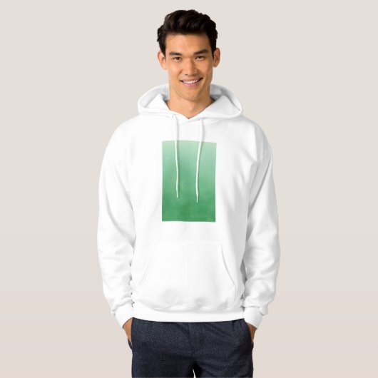 Groene Gradient Color Art Hoodie (Voorkant volledig)