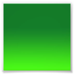Groene Gradiënt Ombre Levendig Modern Eenvoudig Foto Afdruk