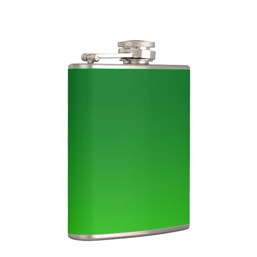 Groene gradiënt ombre levendig modern heupfles (Rechts)