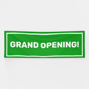 groene grand opening business banner