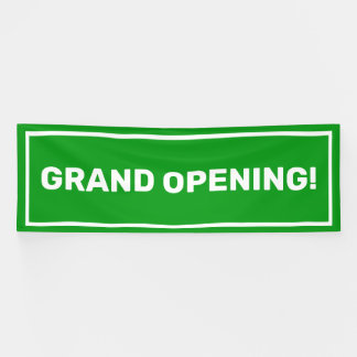 groene grand opening business banner