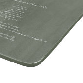 Groene Grandmas Familie Recipe Keepomwille Custom  Snijplank (Hoek)