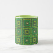 Groene Granny Squares Pattern Mok (Midden)