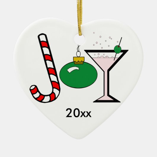 Groene grap van kerstboomversiering keramisch ornament (Voorkant)