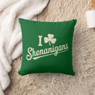 Groene Grappige Ierse Patty's Shamrock Heilige Pat Kussen