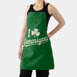 Groene Grappige Ierse Patty's Shamrock Heilige Pat Schort