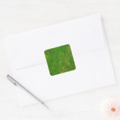 Groene gras Onderzetters Vierkante Sticker (Envelop)