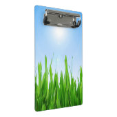 Groene gras tuin met blauwe lucht ontwerp mini klembord (Schuin)