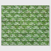 Groene gras Vaderdag Cadeaupapier (Vlak)
