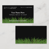 Groene gras voor graszorg visitekaartje (Voorkant / Achterkant)