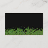 Groene gras voor graszorg visitekaartje (Achterkant)