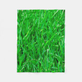 Groene grasachtergrond fleece deken (Voorkant)