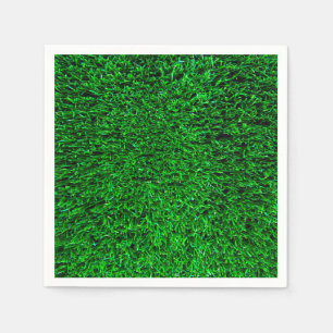 Groene grasachtergrond servet