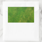 Groene grastextuur rechthoekige sticker (Tas)