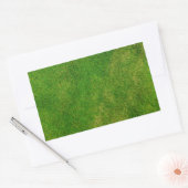 Groene grastextuur rechthoekige sticker (Envelop)