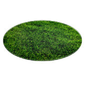 Groene grastextuur van een voetbalveld snijplank (Hoek)