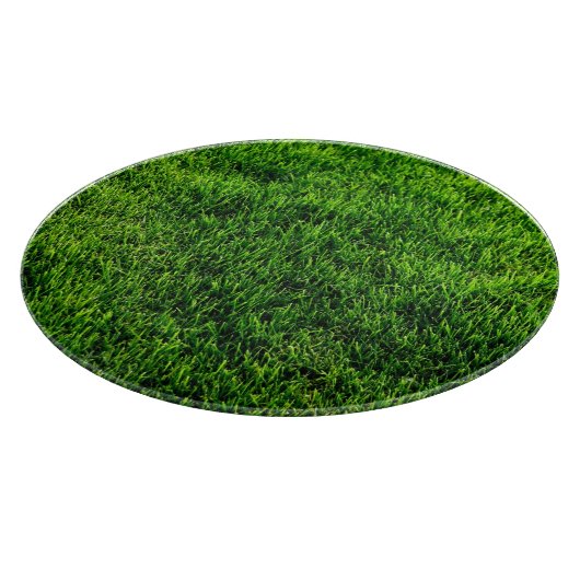 Groene grastextuur van een voetbalveld snijplank (Hoek)