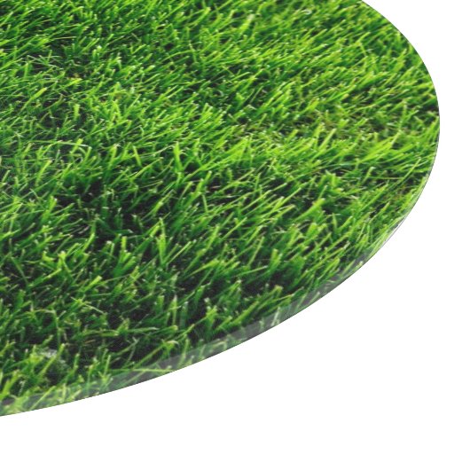 Groene grastextuur van een voetbalveld snijplank (Hoek)