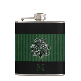 Groene grauwe trendy Ierse maffia Heupfles