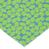 Groene grenswaarden voor robuustheid op blauwe ach tafelkleed (Gekanteld)