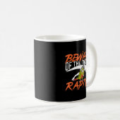Groene griep Let op de kleine Raptor-vogel Koffiemok (Voorkant rechts)