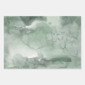 Groene, grijze en witte winter, gesorteerd  inpakpapier vel (Voorkant 2)