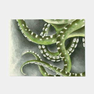 Groene grijze tentakels deurmat