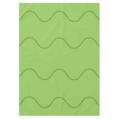 Groene Groovy Wavy Line Abstract Modern Minimalist Tafelkleed (Voorkant)