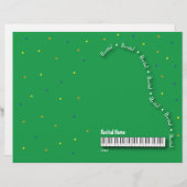 Groene Grote Piano-overweging blanco (Voorkant / Achterkant)