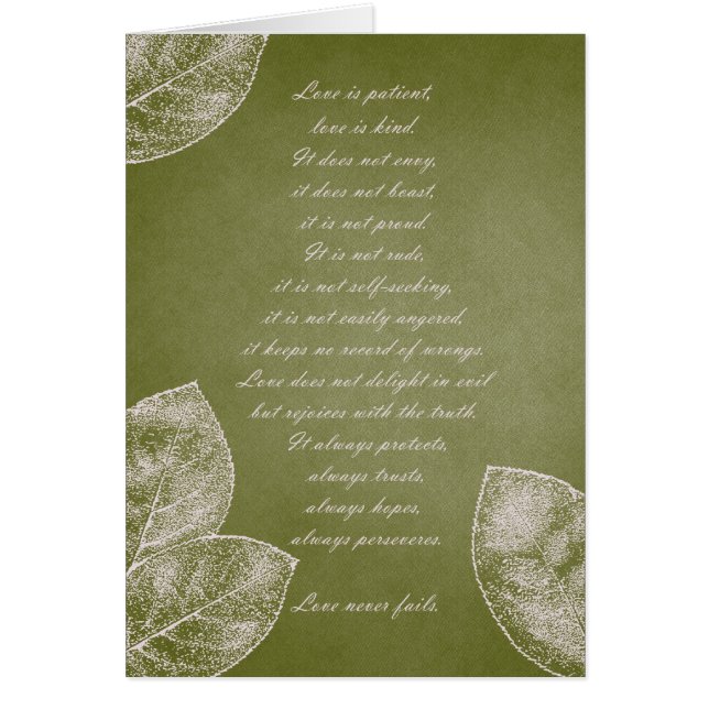 Groene grunge Leaves (Voorkant)