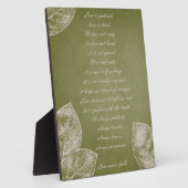 Groene grunge Leaves Fotoplaat (Zijkant)