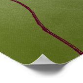 Groene grunge Leaves Poster (Hoek)