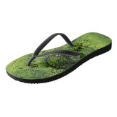 Groene Grunge Slippers Teenslippers (Schuin)