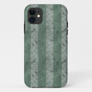 Groene Grunge Stripes iPhone 11 Hoesje
