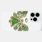 Groene Guardian Angel Art Aangepaste iPhone Case (Achterkant (horizontaal))