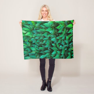 groene haag achtergrond parthenocissus patroon tek fleece deken