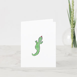 groene hagedis bedankkaart