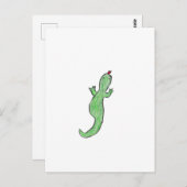 groene hagedis briefkaart (Voorkant / Achterkant)
