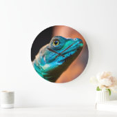 Groene hagedis grote klok (Huis)