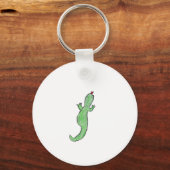 groene hagedis sleutelhanger (Voorkant)