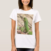 Groene hagedis t-shirt (Voorkant)