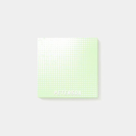 Groene halftoongradiënt, aangepaste naam pasta-gro post-it® notes (Voorkant)